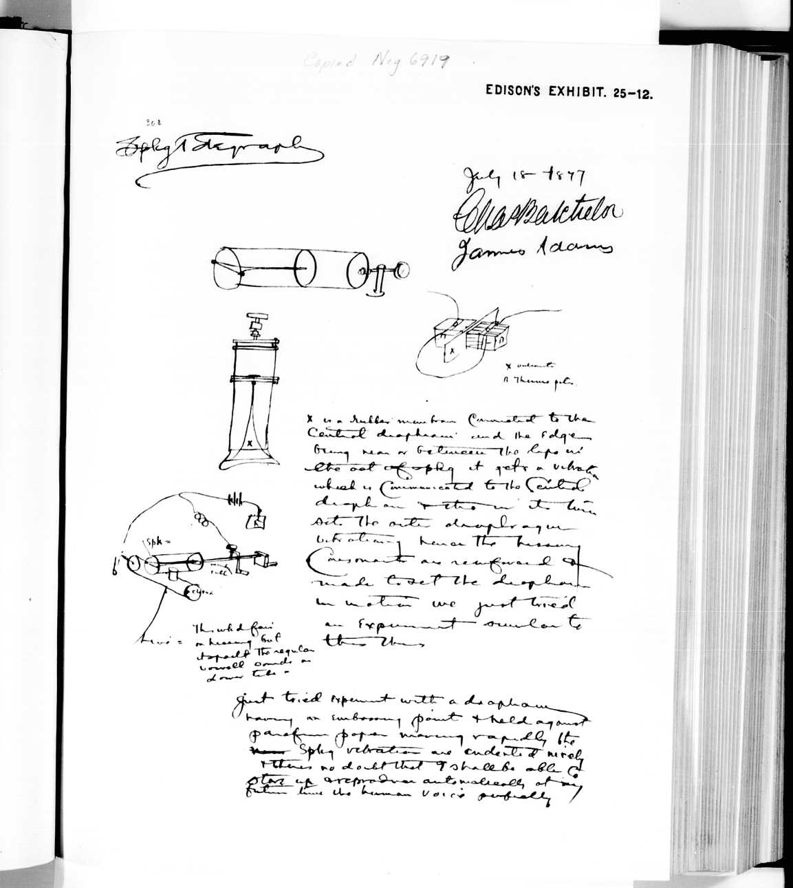 Inventing the Phonograph II