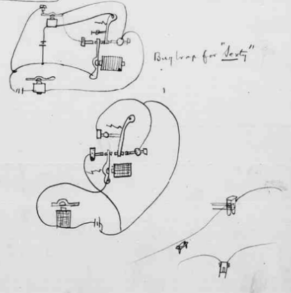 Handdrawn sketch of an Edison bug