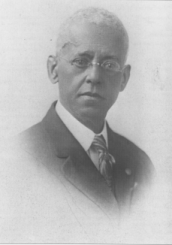 The elderly Lewis Latimer